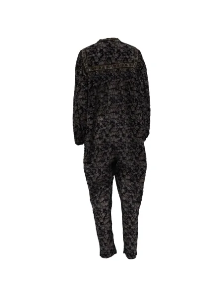 Květinový retro overal Isabel Marant Vintage s potiskem modrý