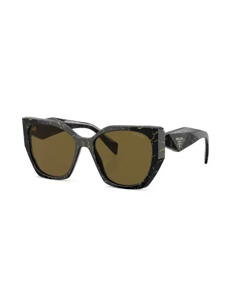 Raštuotos saulės akiniai Prada Eyewear juoda
