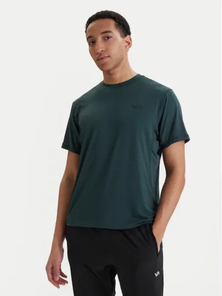 RVCA Športna majica Sport Vent Performance Fit zelena