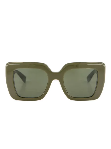 Ochelari de soare pătrați Emmanuelle Khanh verde