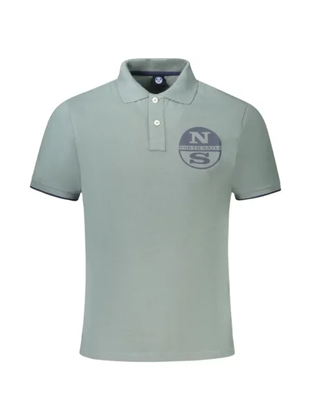 Tricou polo North Sails cu imagine verde