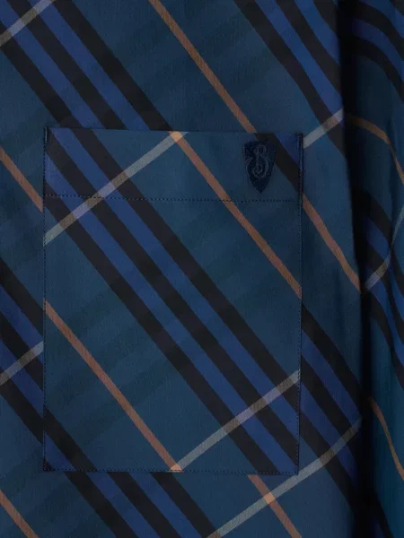 Cămașă Burberry în carouri albastru