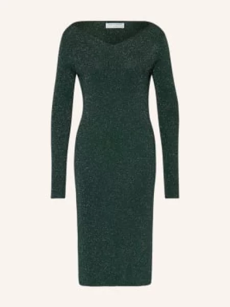 Tiger Of Sweden Dzianinowa Sukienka Poppie Z Błyszczącą Przędzą gruen czarna