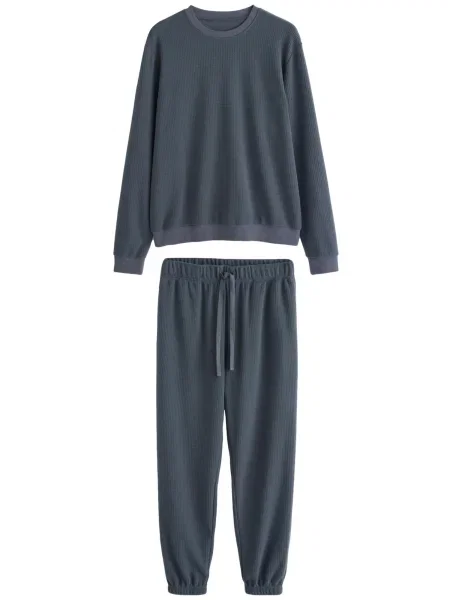 Next Pijama lungÄ� marin albastru