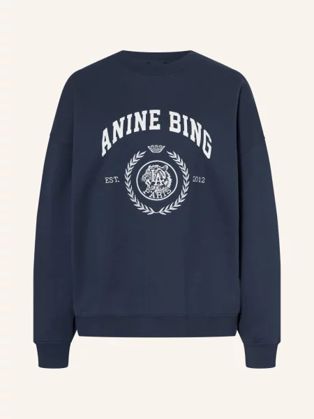 Anine Bing Bluza Miles blau biała