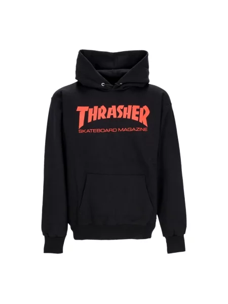 Bluza z kapturem Thrasher z kapturem czarna
