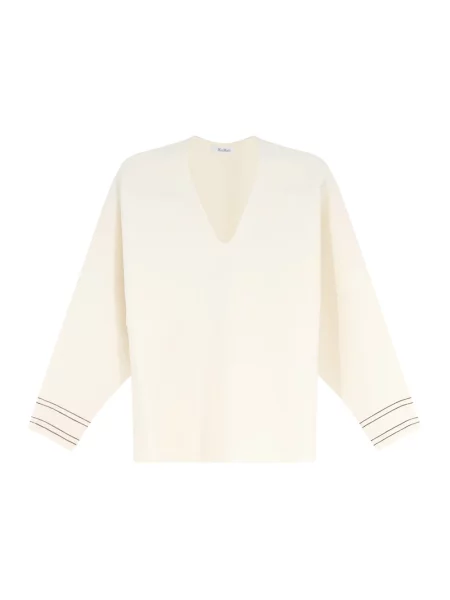 Sweter Max Mara wełniany biały