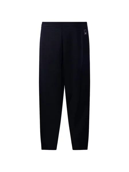 Vunene jogger hlače Emporio Armani plava