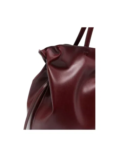 Tory Burch torebka tote z imitacji skóry Ella czerwona