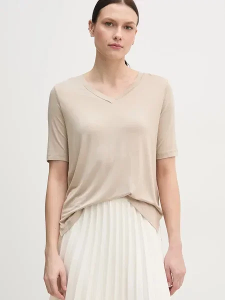 Тениска United Colors of Benetton бежово