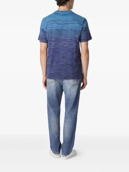 Tricou Missoni cu dungi albastru