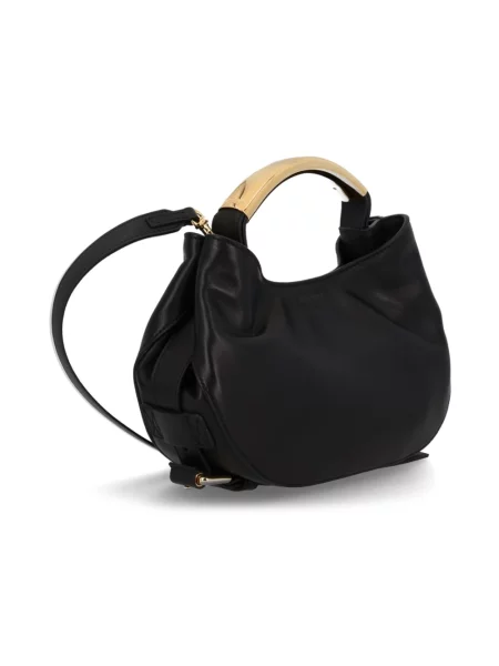 Torebka Moschino skórzana czarna