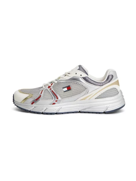 Sneakerși Tommy Jeans alb