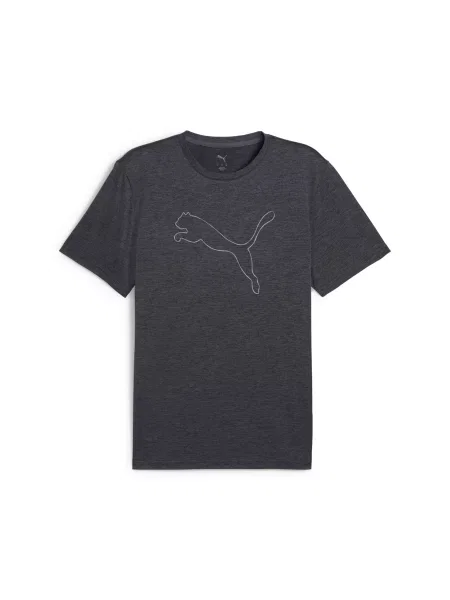 Футболка PUMA M Tad Ess Heather Cat Tee комбінований верх сірий