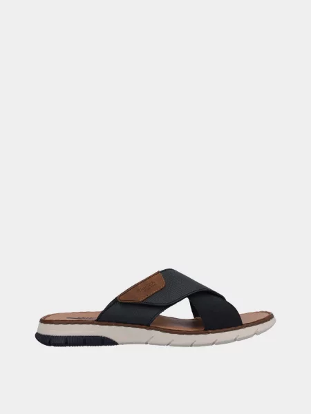 RIEKER Шльопанці штучна шкіра синій