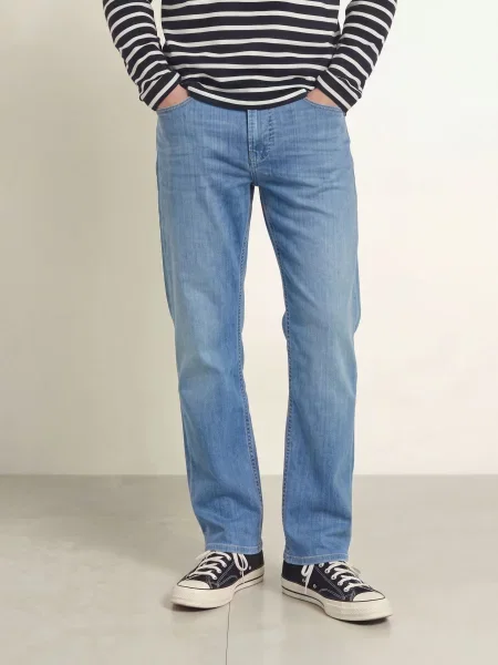 Goldgarn Denim Džíny Oststadt Straight Fit lightblue