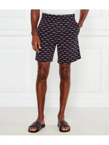 Hugo Bodywear Pantaloni scurți de pijama SPLIT LOGO negru