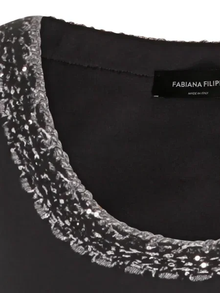 S límcem tílko Fabiana Filippi s flitry šedé