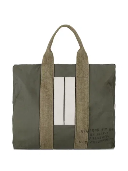 Geantă de călătorie Fortela cu model herringbone verde