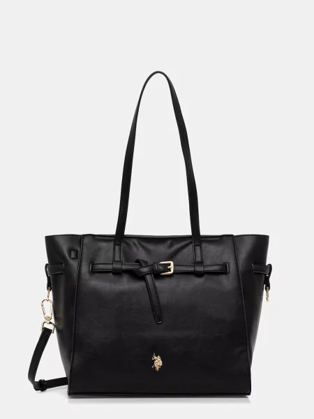U.S. Polo Assn. torebka crossbody skórzana GUILDFORD czarna