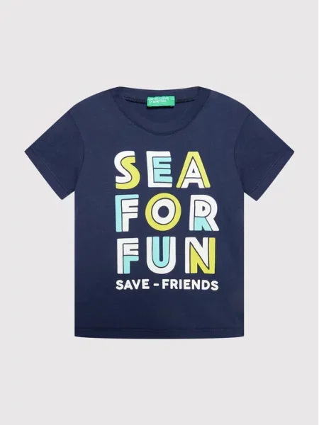 United Colors Of Benetton Футболка Regular Fit cиній