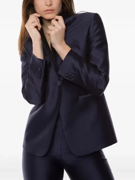 Sacou Alberta Ferretti albastru