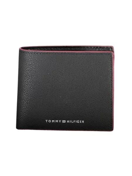 Portfel Tommy Hilfiger skórzany elegancki czarny