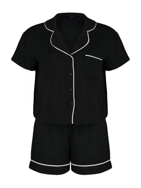 Trendyol Pantaloni scurți negru alb