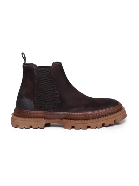 Botki Giuliano Galiano zamszowe brązowe