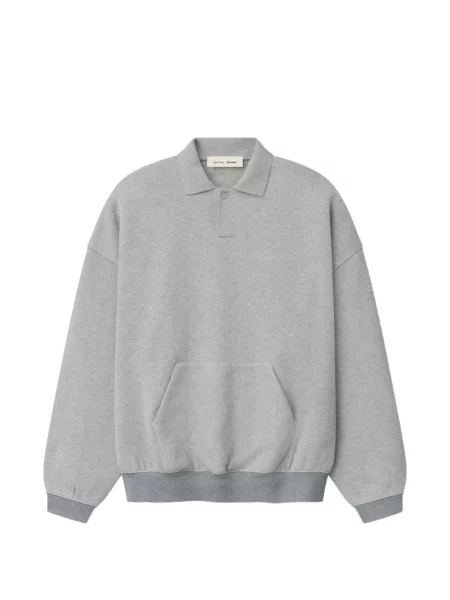 Pulover Fear Of God Essentials cu broderie gri
