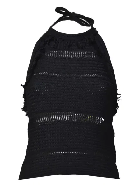 Top Marant Etoile cu gât halter negru