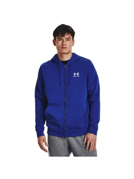Hanorac cu glugă Under Armour din fleece cu glugă albastru