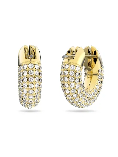 Swarovski Náušnice zlatá / priehľadná