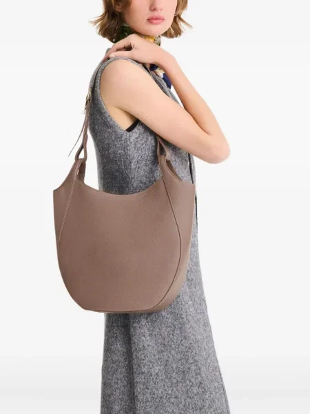 Geanta hobo Longchamp din piele maro