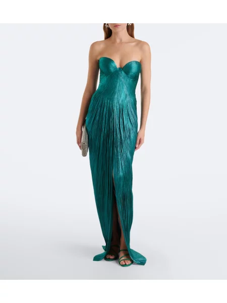 Rochie Maria Lucia Hohan de mătase verde