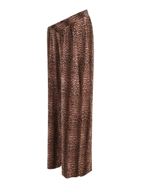 MAMALICIOUS Hlače MLAURA rjava / svetlo rjava črna