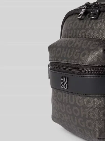 HUGO plecak z imitacji skóry Quantic Monostrap czarny