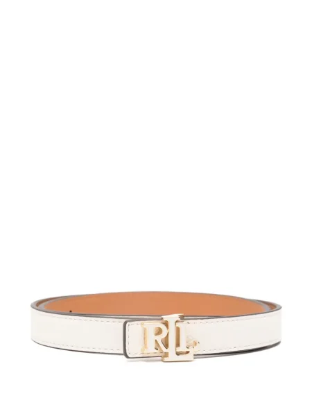 Curea Lauren Ralph Lauren din piele alb