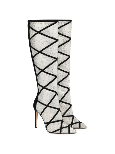 Botine Gianvito Rossi din piele de căprioară negru