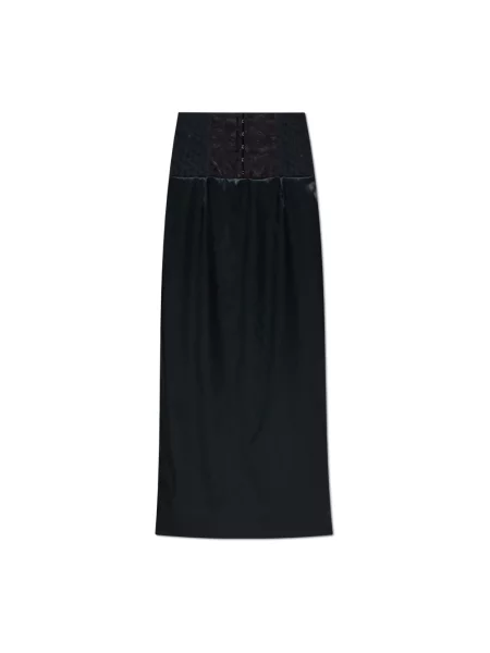 Satynowa spódnica Dolce And Gabbana czarna