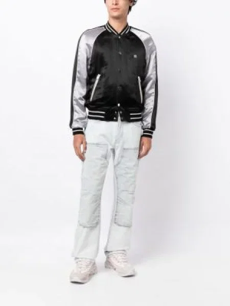 Žakardinis tiesūs džinsai Amiri