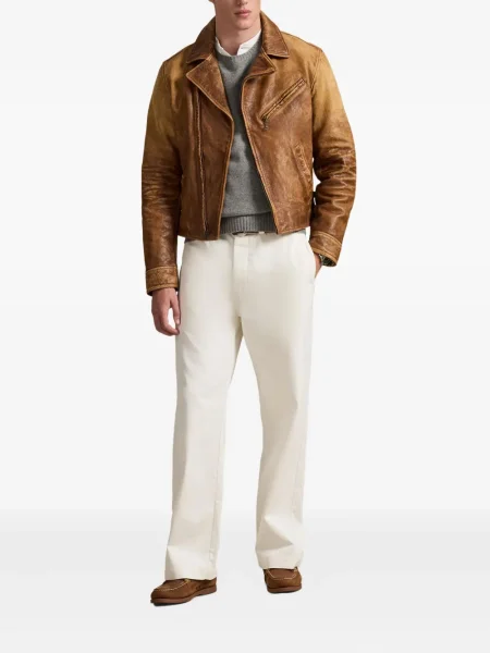 Ριγέ δερμάτινος κάλτσες Polo Ralph Lauren με κορδόνι μαύρο