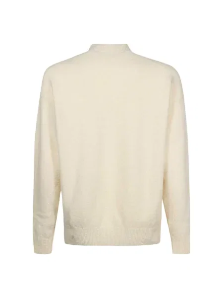 Sweter Palm Angels wełniany klasyczny z logo beżowy