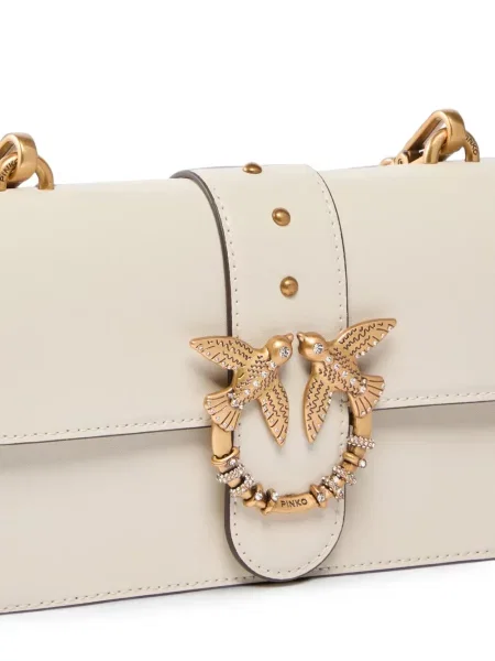 Kožna crossbody torbica Pinko sa kopčom
