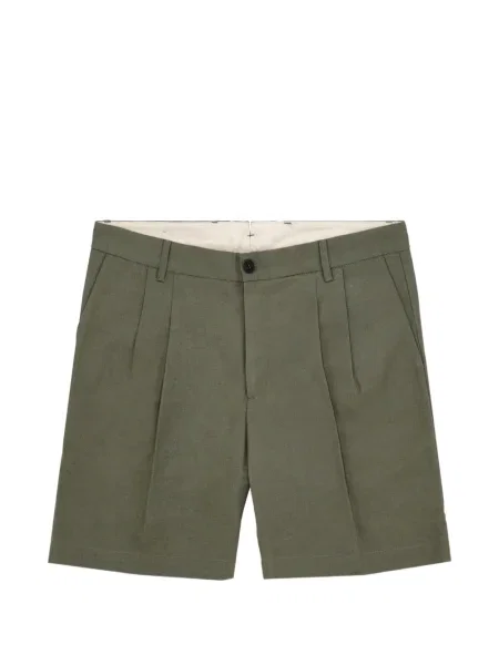 Plisované bermudy Fortela zelené