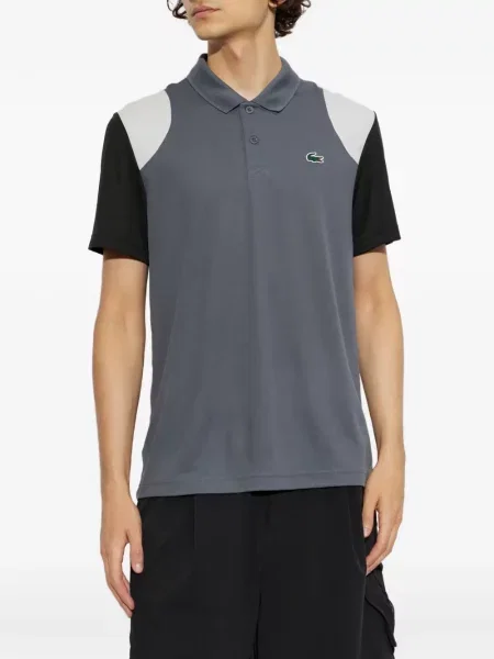 Pólóing Lacoste autogrammal szürke