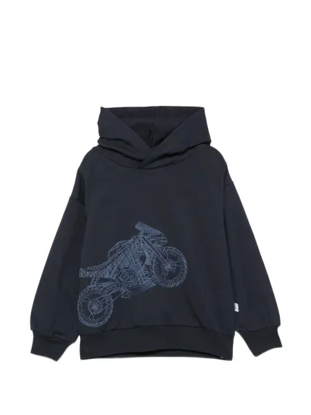 Bluza z kapturem dziecięca Il Gufo niebieska