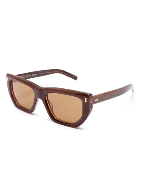 Sluneční brýle Gucci Eyewear hnědé
