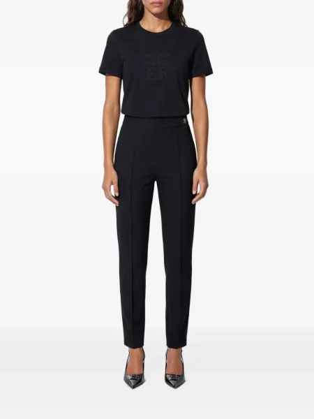 Tricou Elisabetta Franchi din jerseu negru