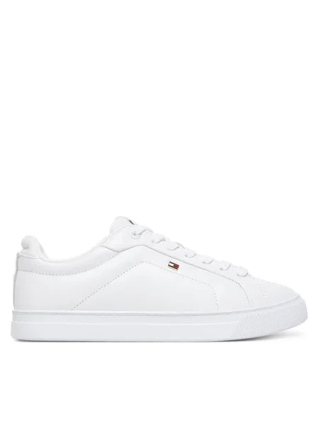 Кожени маратонки Tommy Hilfiger ICON COURT SNEAKER бяло